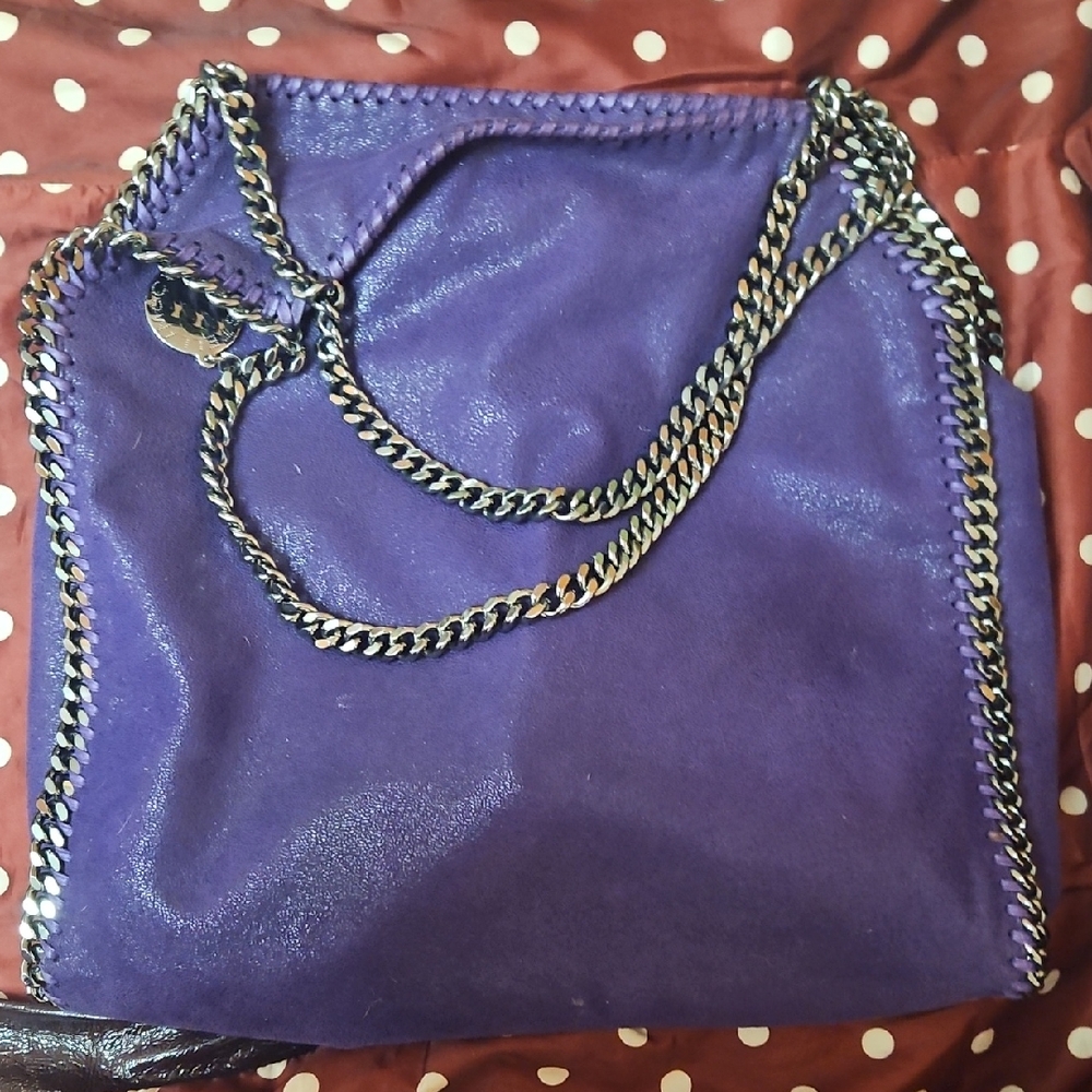 Stella McCartney Falabella Small Tote Eggplant Color With Original Label